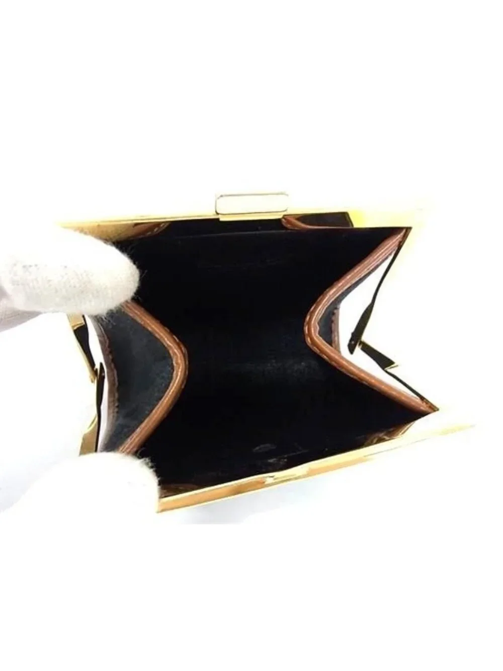 Christian Dior And Leather Coin Case Purse Black Fk7613
